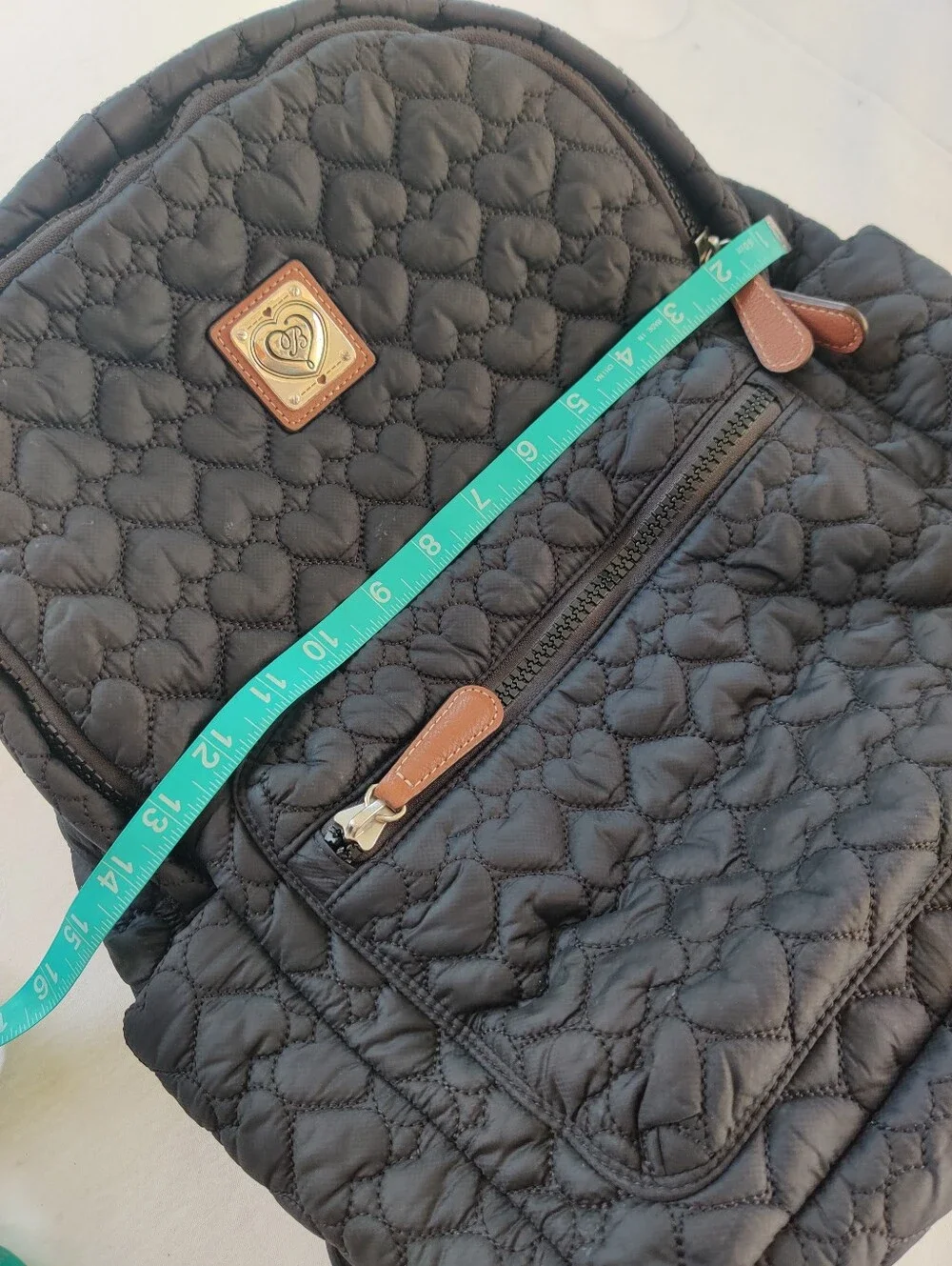 Brighton Quilted Black Backpack